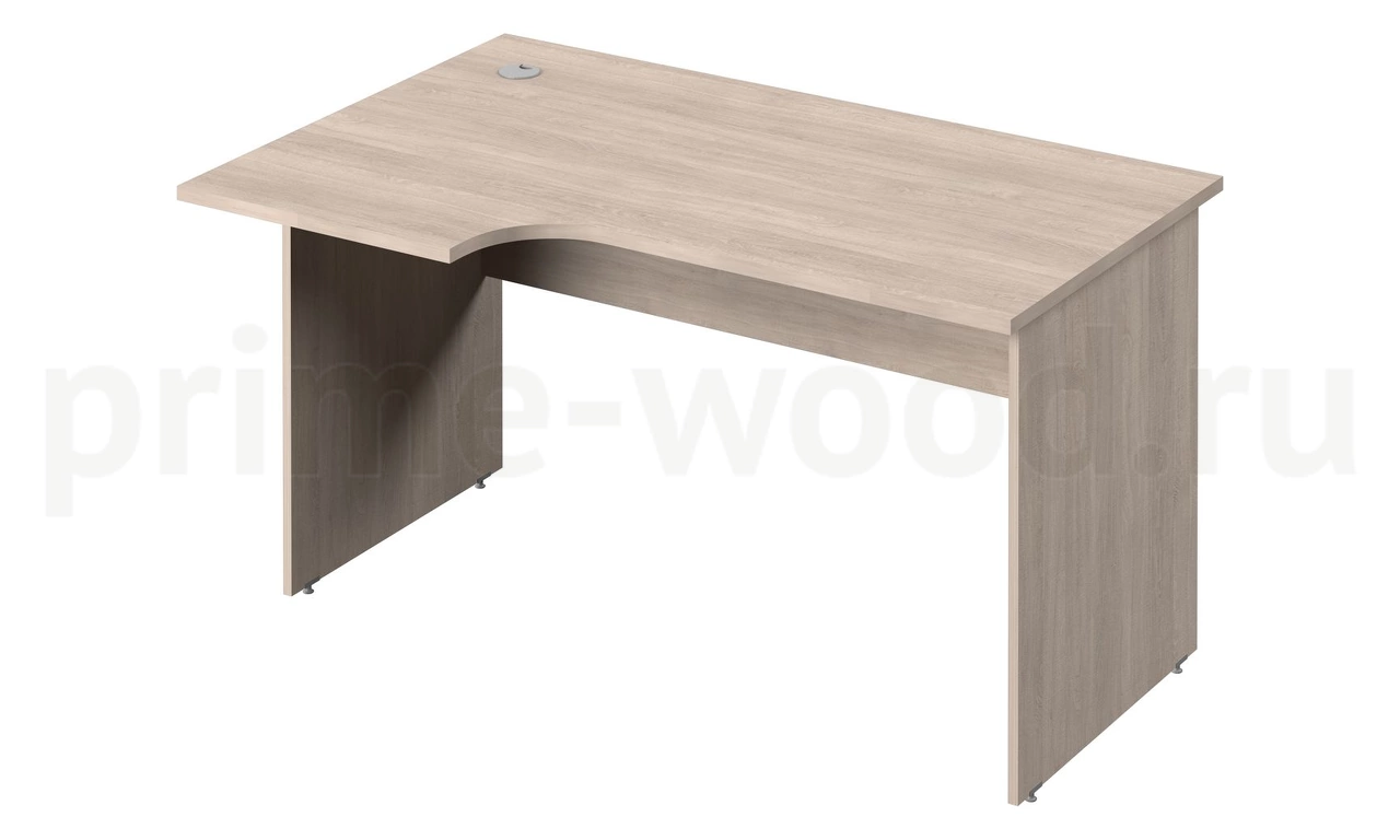 Стол эргономичный с опорами из ЛДСП (левый) Public Comfort 135x52x71 - фото 1