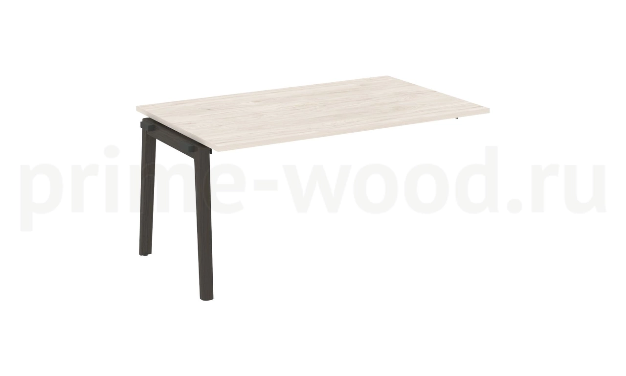 Проходной наборный элемент переговорного стола, опоры - массив дерева ONIX WOOD 158x98x75 - фото 4