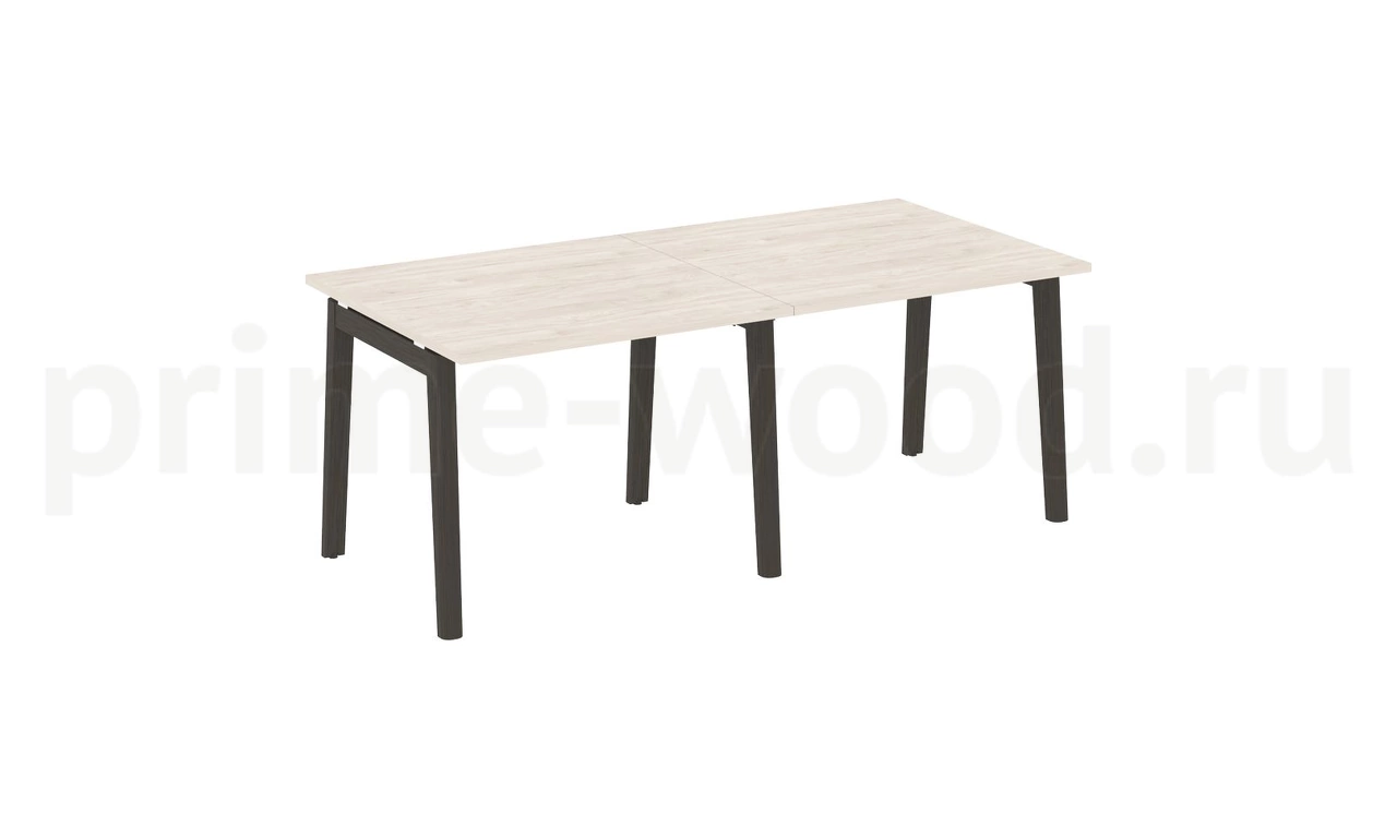 Стол переговорный (2 столешницы), опоры - массив дерева ONIX WOOD 196x98x75 - фото 4