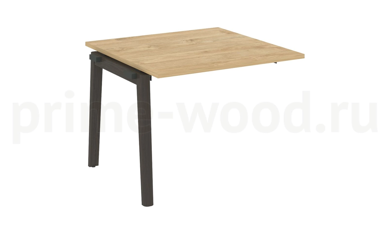 Проходной наборный элемент переговорного стола, опоры - массив дерева ONIX WOOD 98x98x75 - фото 8