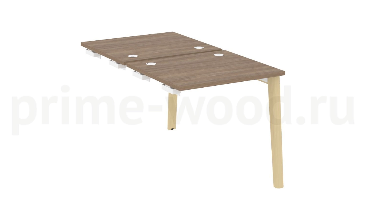 Стол-приставка двойной к опорным элементам, опоры - массив дерева ONIX WOOD 78x148x75 - фото 3