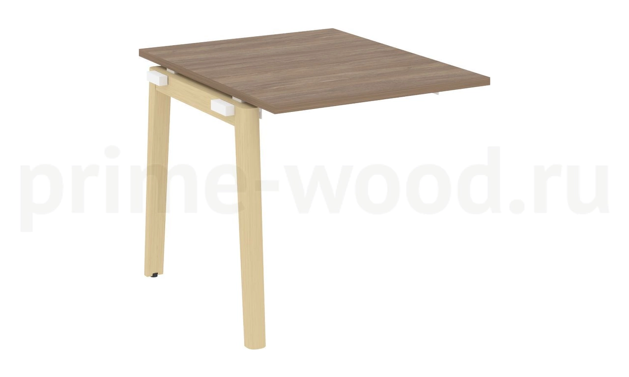 Проходной наборный элемент переговорного стола, опоры - массив дерева ONIX WOOD 78x98x75 - фото 3