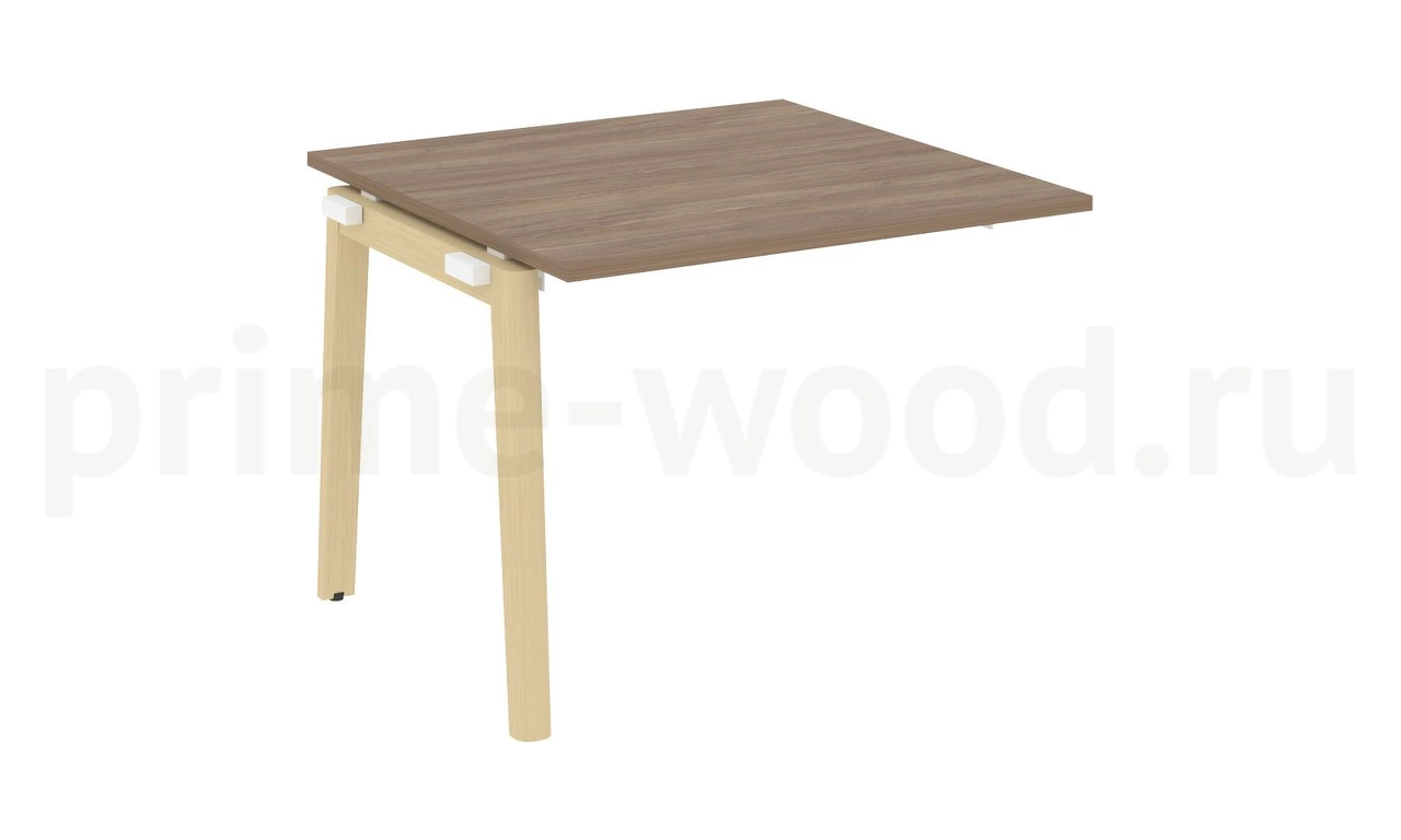 Проходной наборный элемент переговорного стола, опоры - массив дерева ONIX WOOD 98x98x75 - фото 3