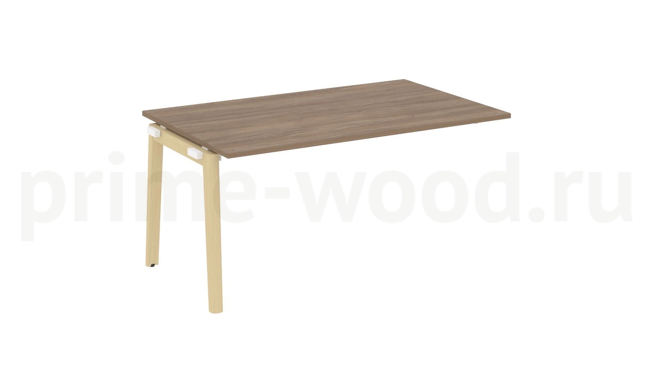 Проходной наборный элемент переговорного стола, опоры - массив дерева ONIX WOOD 158x98x75 - фото 3
