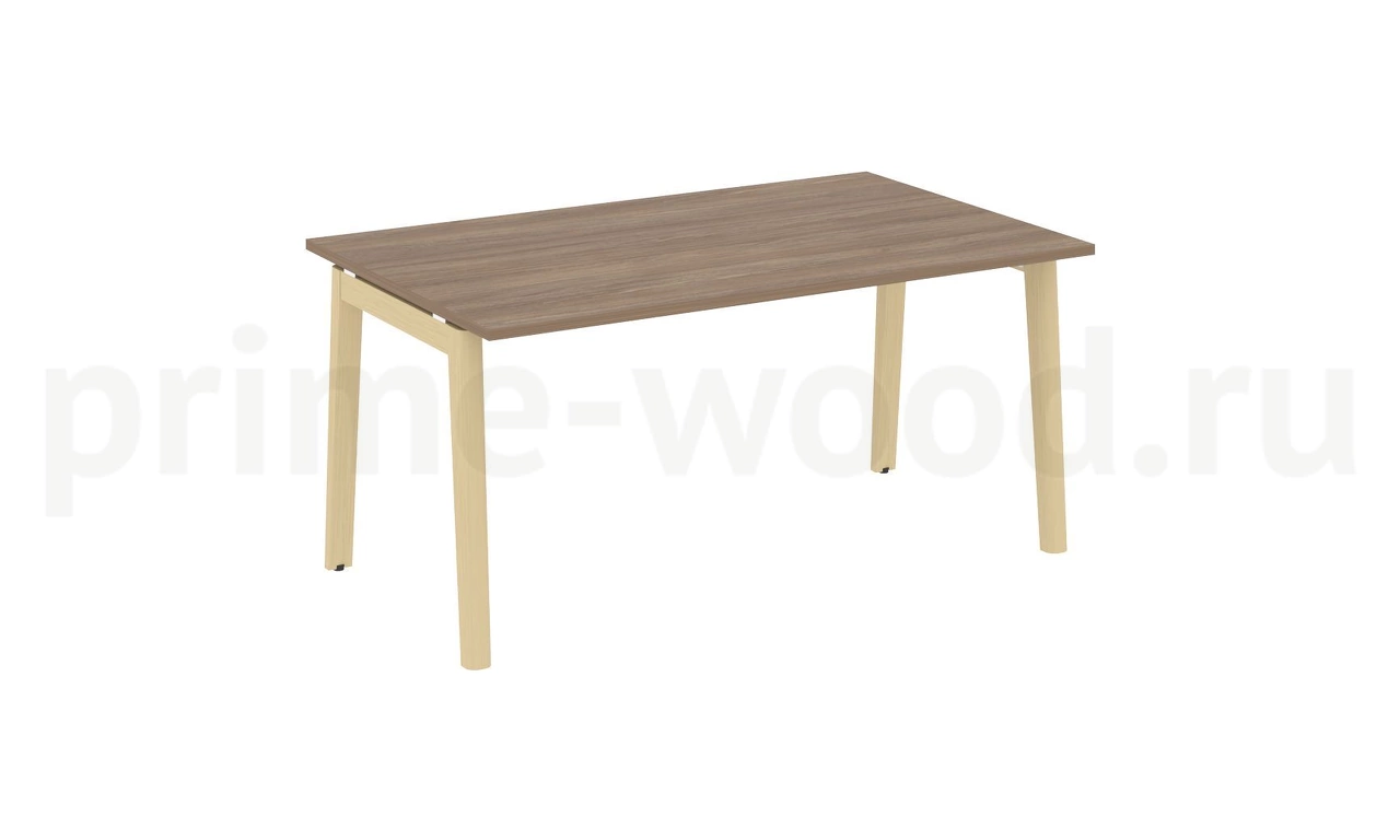 Стол переговорный (1 столешница), опоры - массив дерева ONIX WOOD 158x98x75 - фото 3