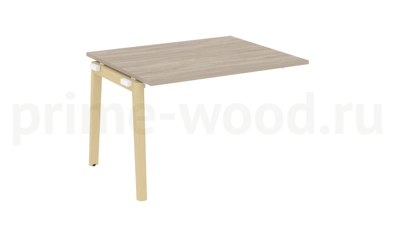 Проходной наборный элемент переговорного стола, опоры - массив дерева ONIX WOOD 118x98x75 - фото 1