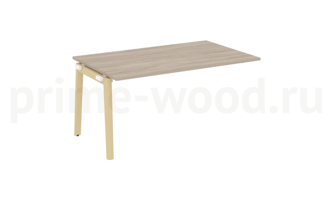 Проходной наборный элемент переговорного стола, опоры - массив дерева ONIX WOOD 158x98x75 - фото 1