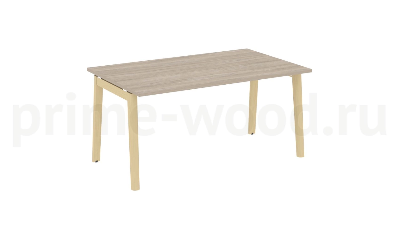 Стол переговорный (1 столешница), опоры - массив дерева ONIX WOOD 158x98x75 - фото 1