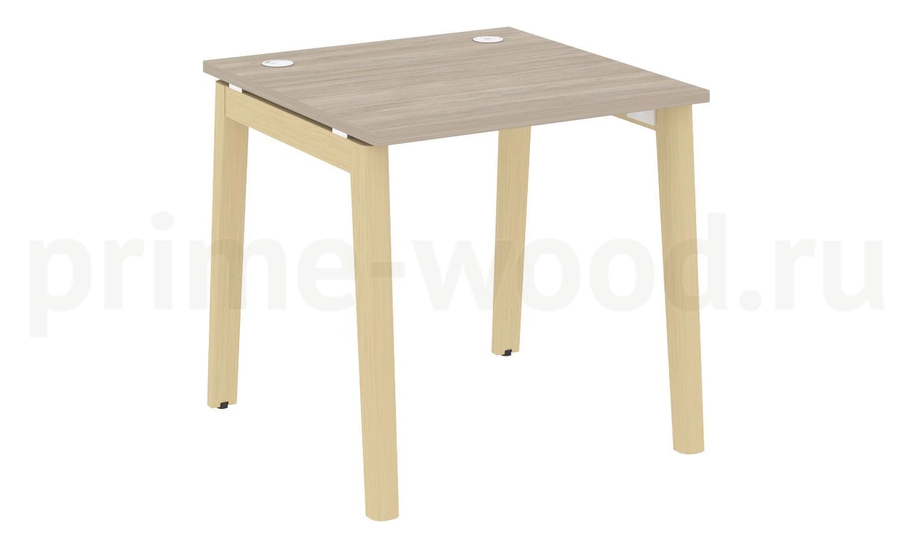 Стол письменный, опоры - массив дерева ONIX WOOD 78x80x75 - фото 1