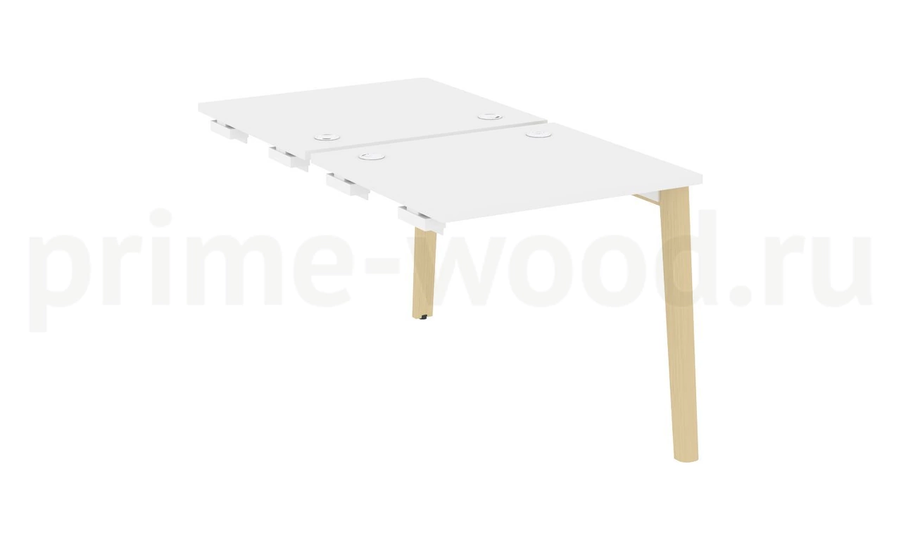 Стол-приставка двойной к опорным элементам, опоры - массив дерева ONIX WOOD 78x148x75 - фото 7
