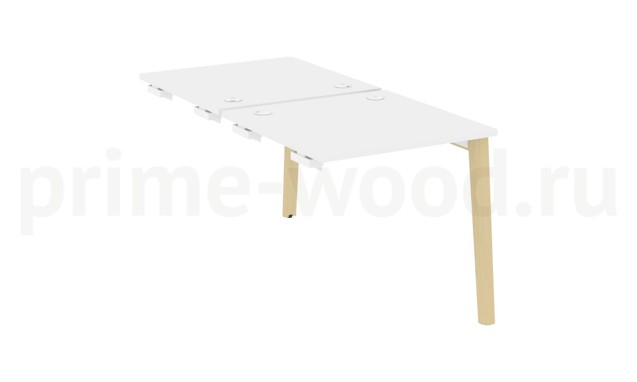 Стол-приставка двойной к опорным элементам, опоры - массив дерева ONIX WOOD 78x164x75 - фото 7