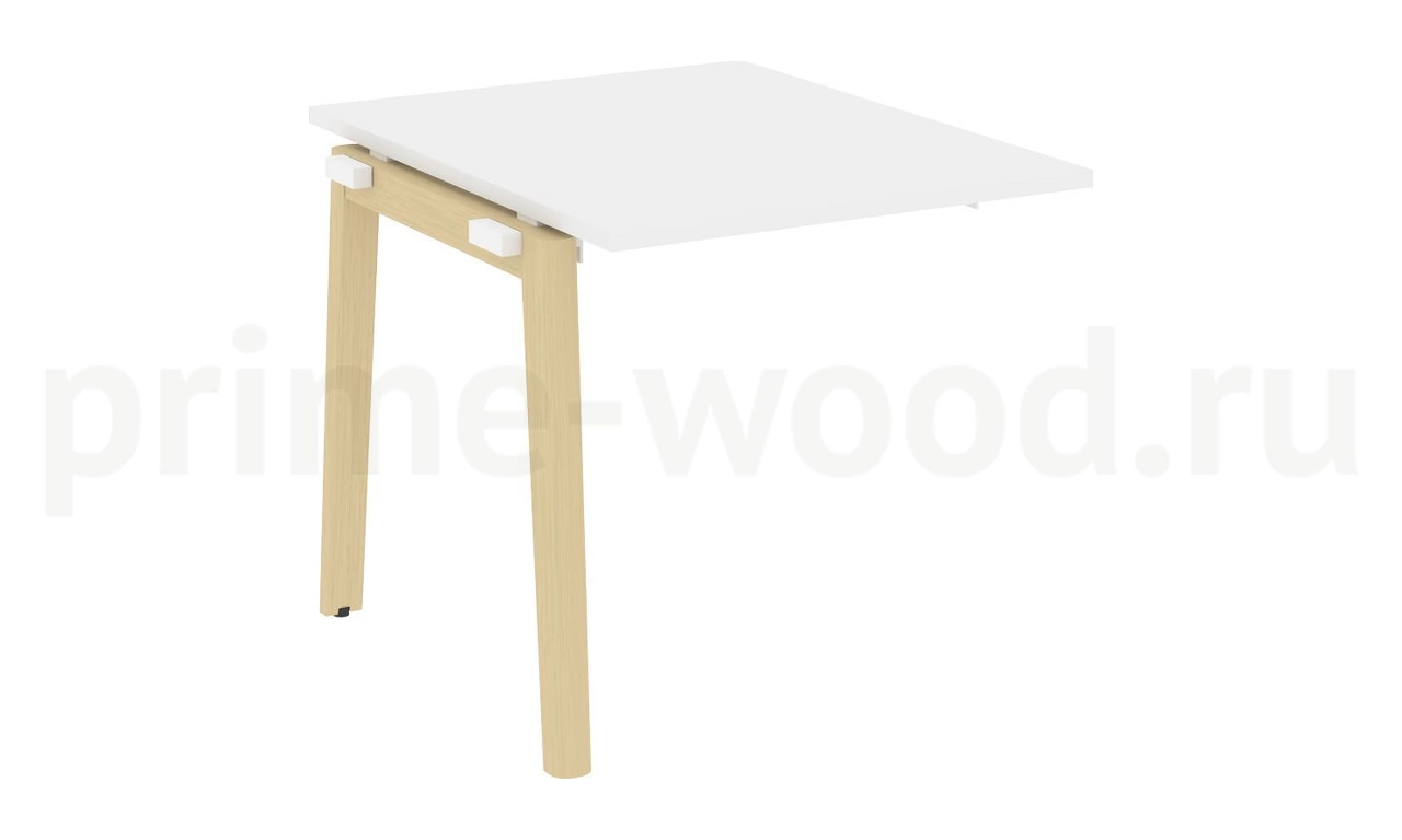 Проходной наборный элемент переговорного стола, опоры - массив дерева ONIX WOOD 78x98x75 - фото 7