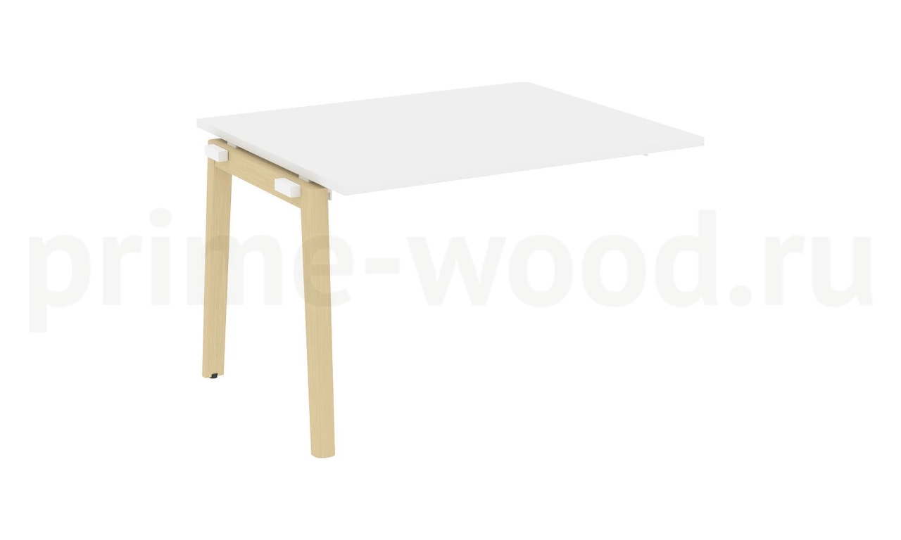 Проходной наборный элемент переговорного стола, опоры - массив дерева ONIX WOOD 118x98x75 - фото 7