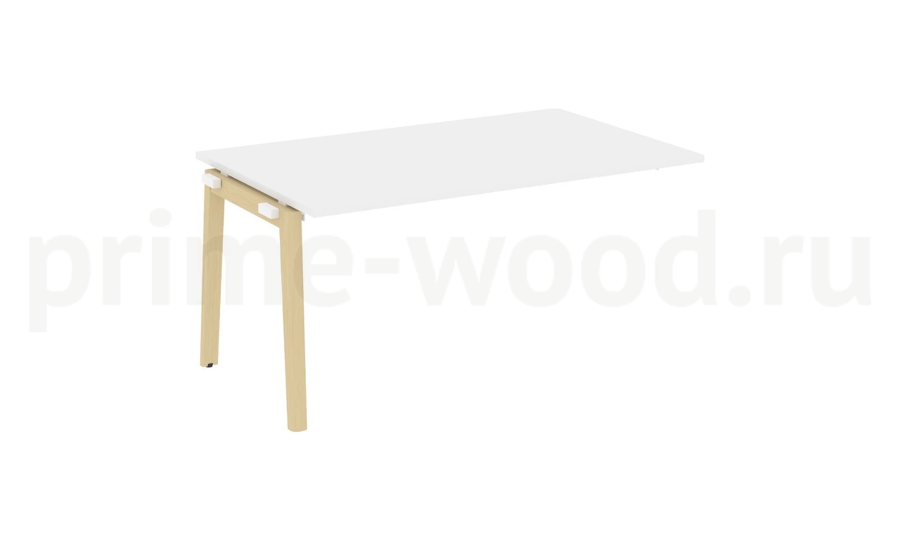 Проходной наборный элемент переговорного стола, опоры - массив дерева ONIX WOOD 158x98x75 - фото 7