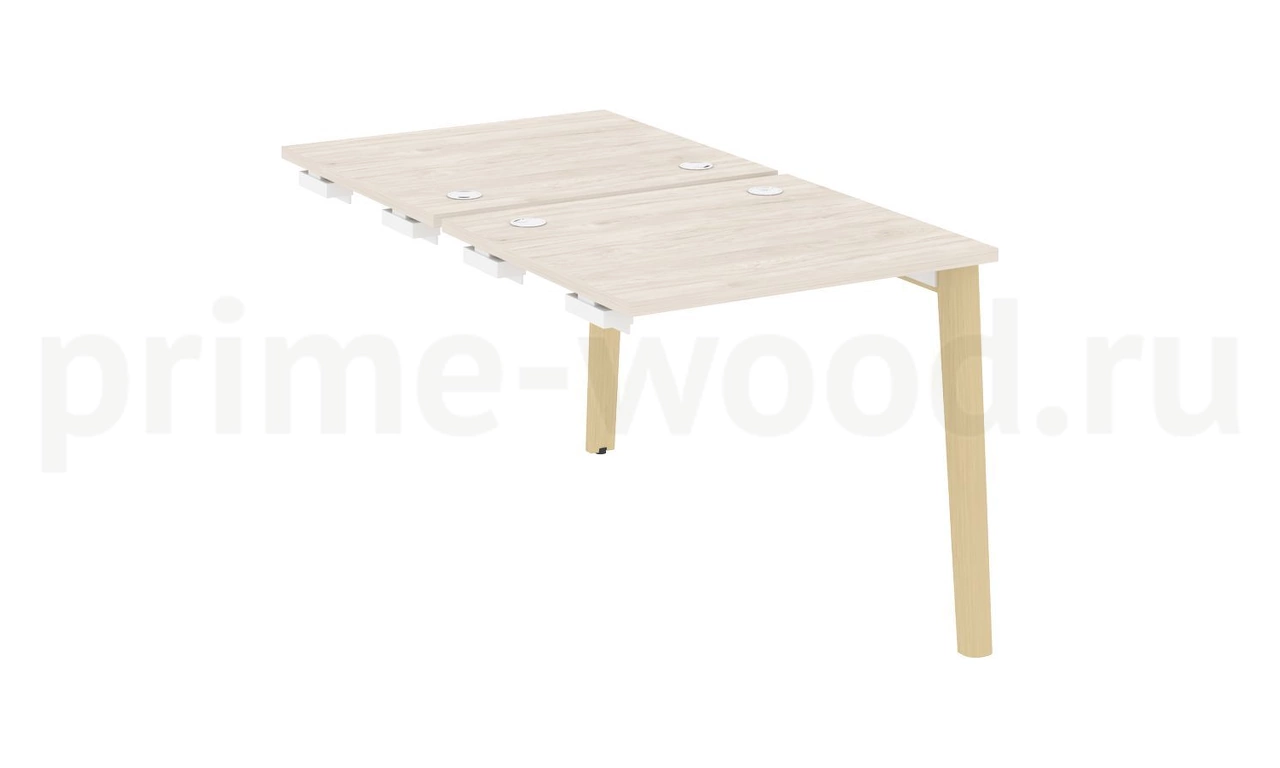 Стол-приставка двойной к опорным элементам, опоры - массив дерева ONIX WOOD 78x148x75 - фото 5