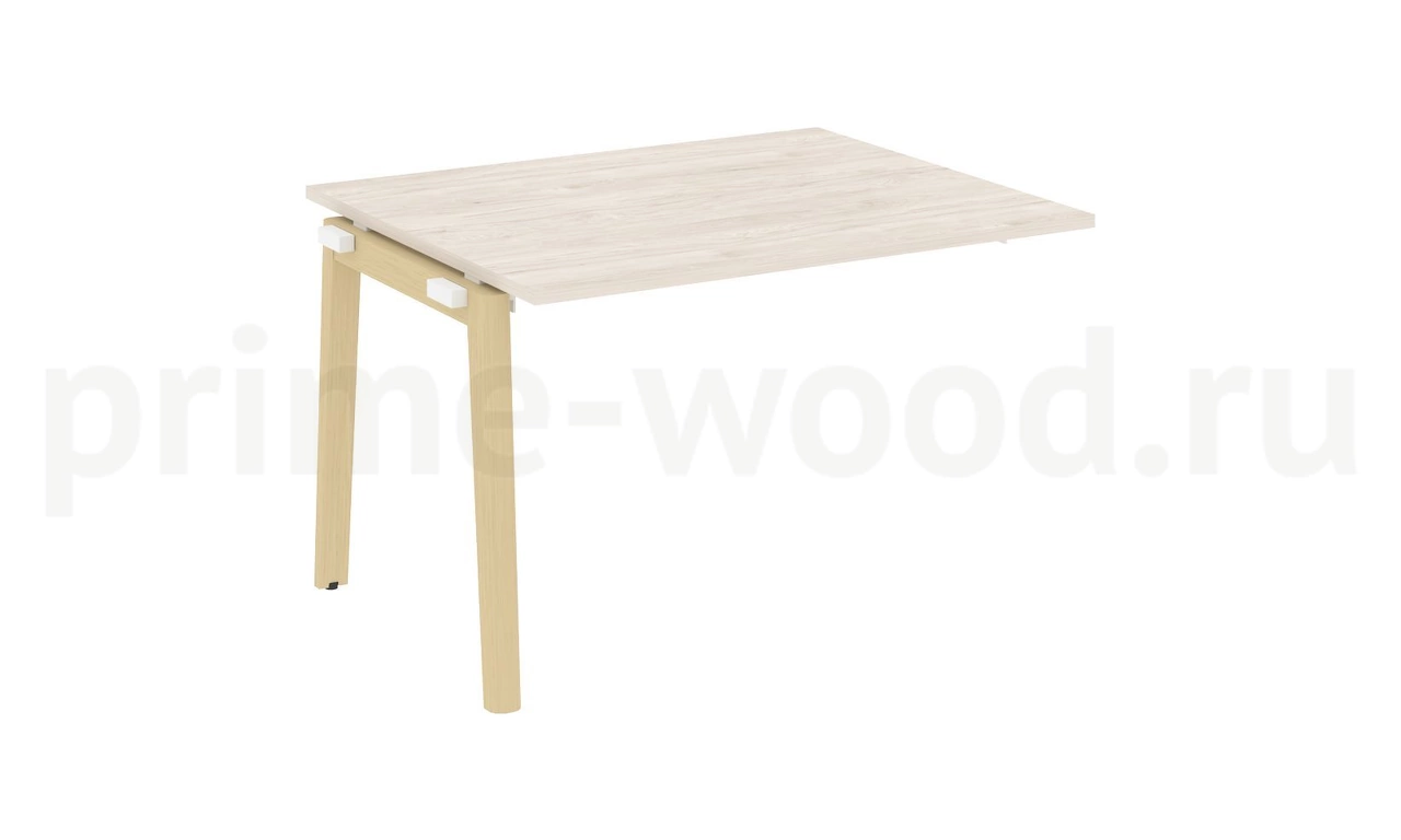 Проходной наборный элемент переговорного стола, опоры - массив дерева ONIX WOOD 118x98x75 - фото 5