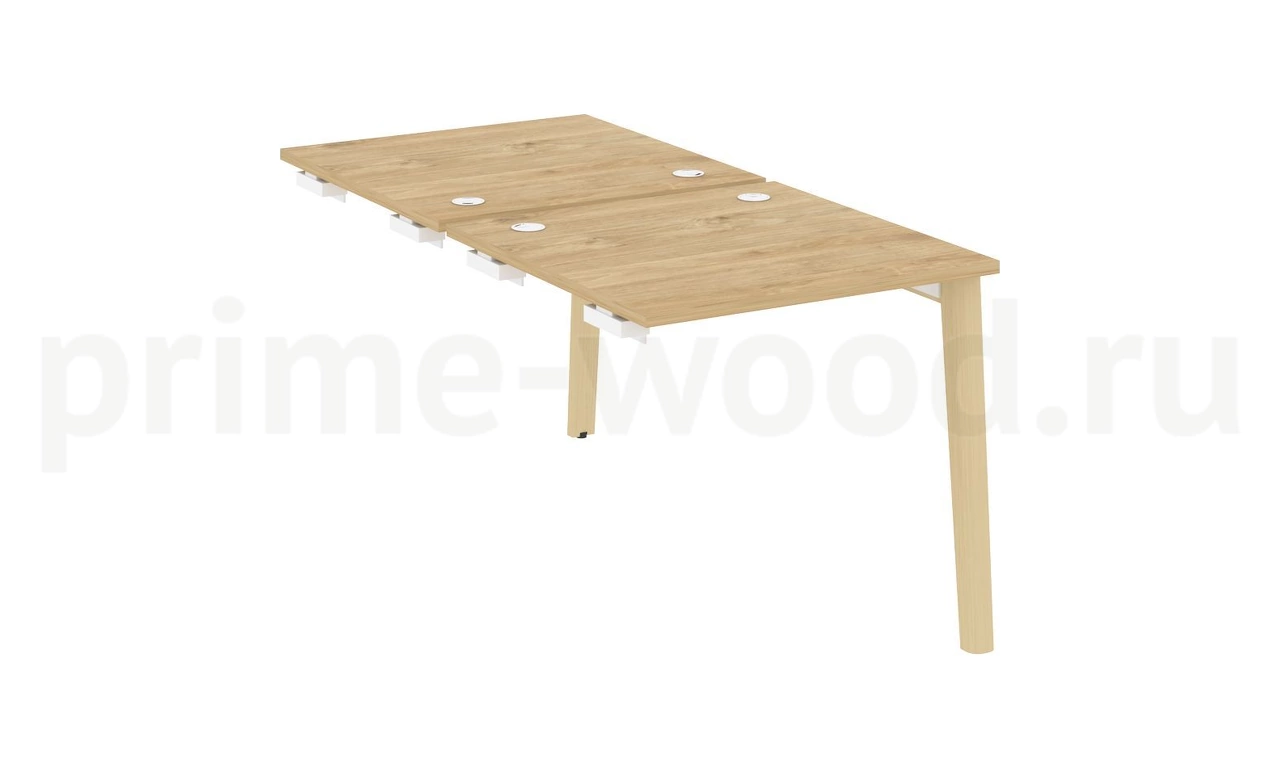 Стол-приставка двойной к опорным элементам, опоры - массив дерева ONIX WOOD 78x164x75 - фото 9