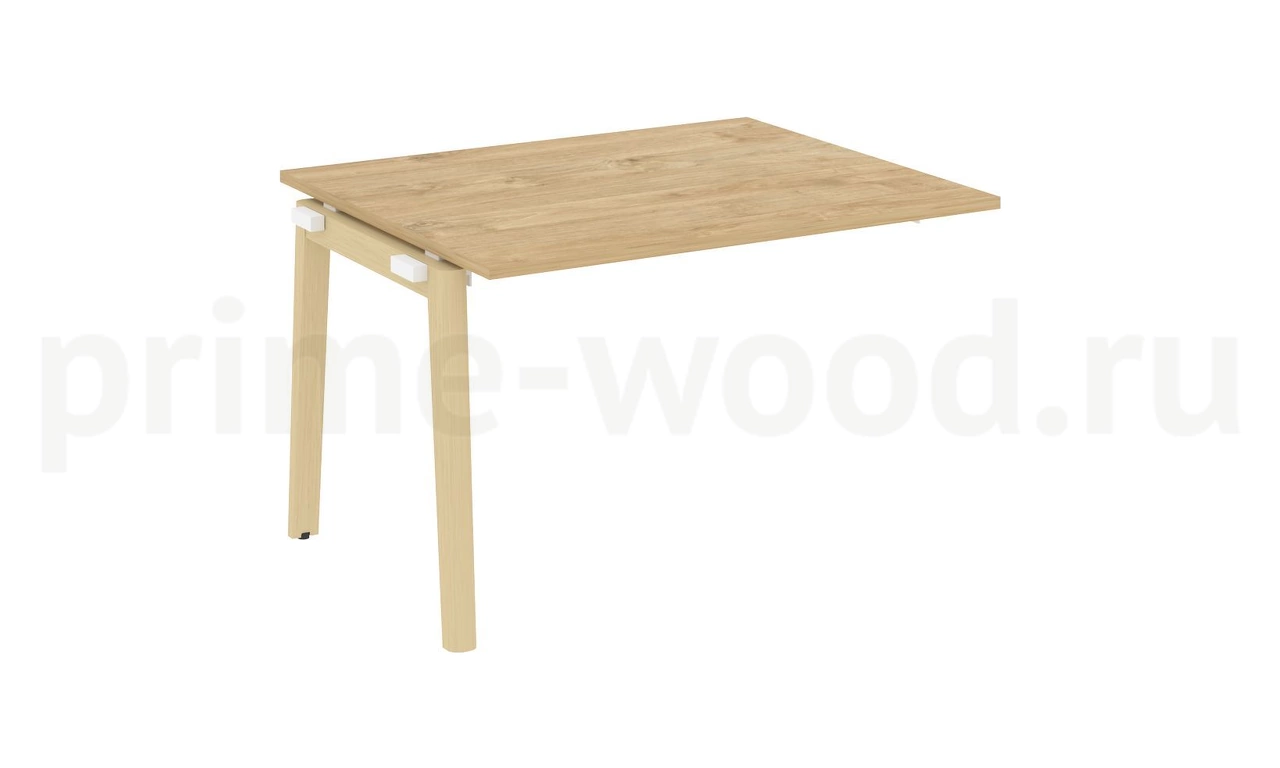 Проходной наборный элемент переговорного стола, опоры - массив дерева ONIX WOOD 118x98x75 - фото 9