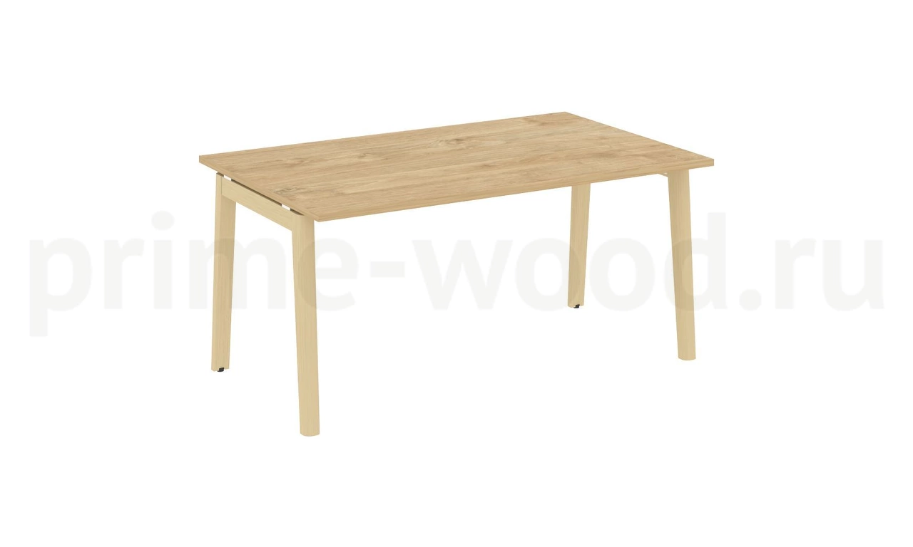 Стол переговорный (1 столешница), опоры - массив дерева ONIX WOOD 158x98x75 - фото 9