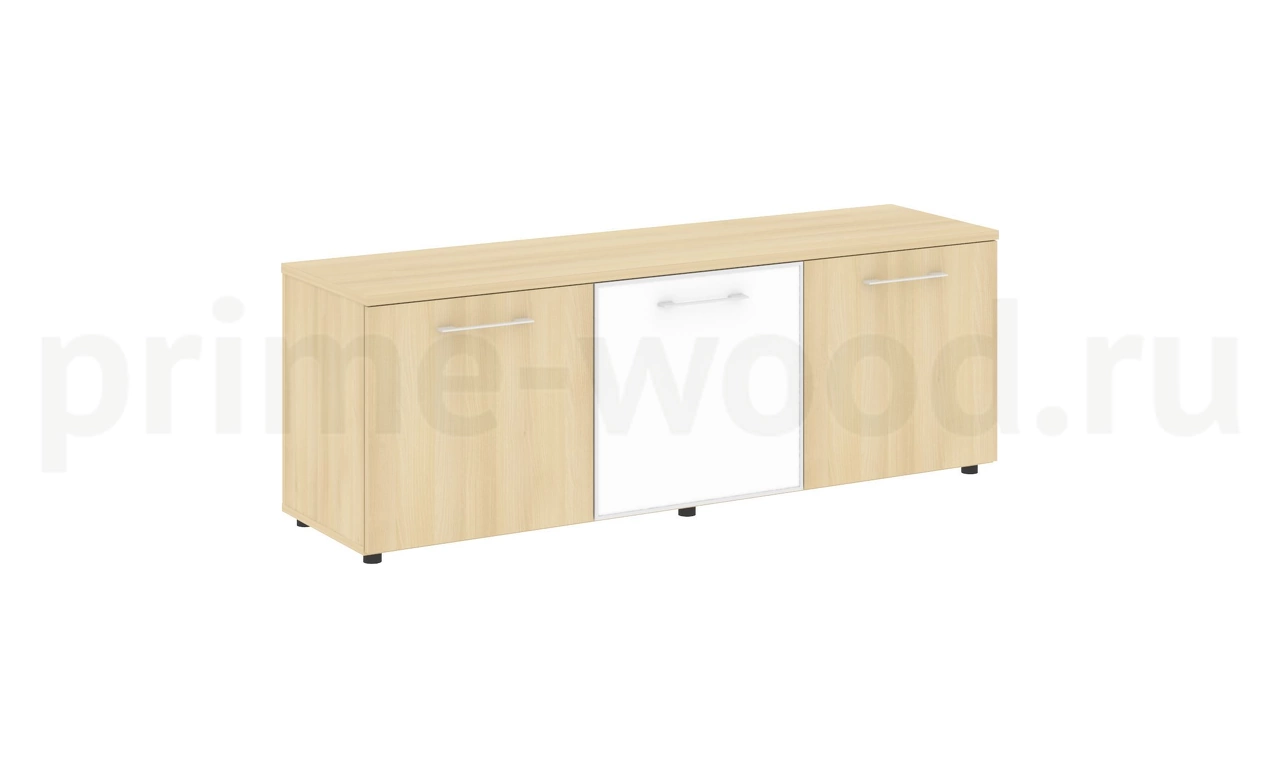 Тумба стационарная (стекло белое) YALTA 165x45x58 арт. LT-TS 3.4 white - фото 0